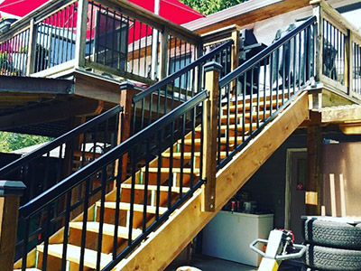 Aluminium and Glass Railings